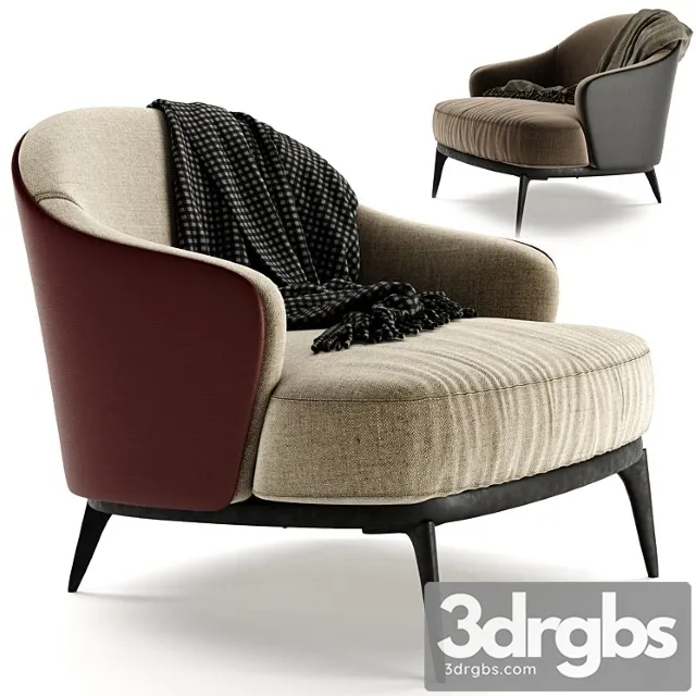 Leslie Armchair 61 3D Model Free
