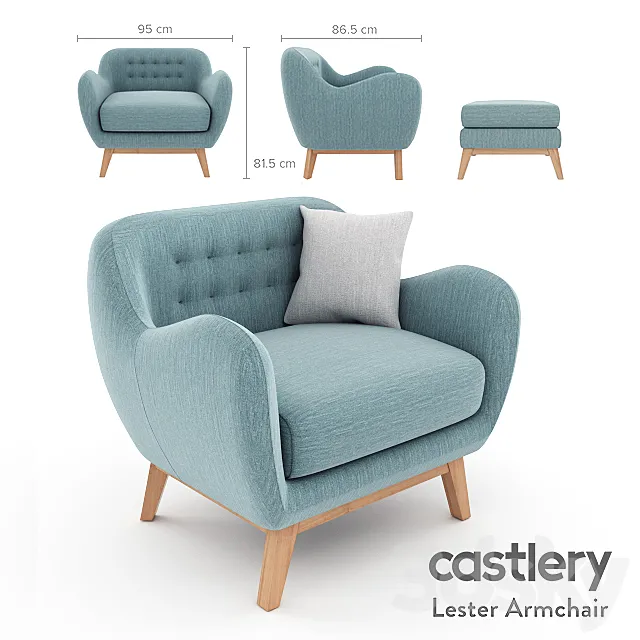 Lester armchair 3DModel