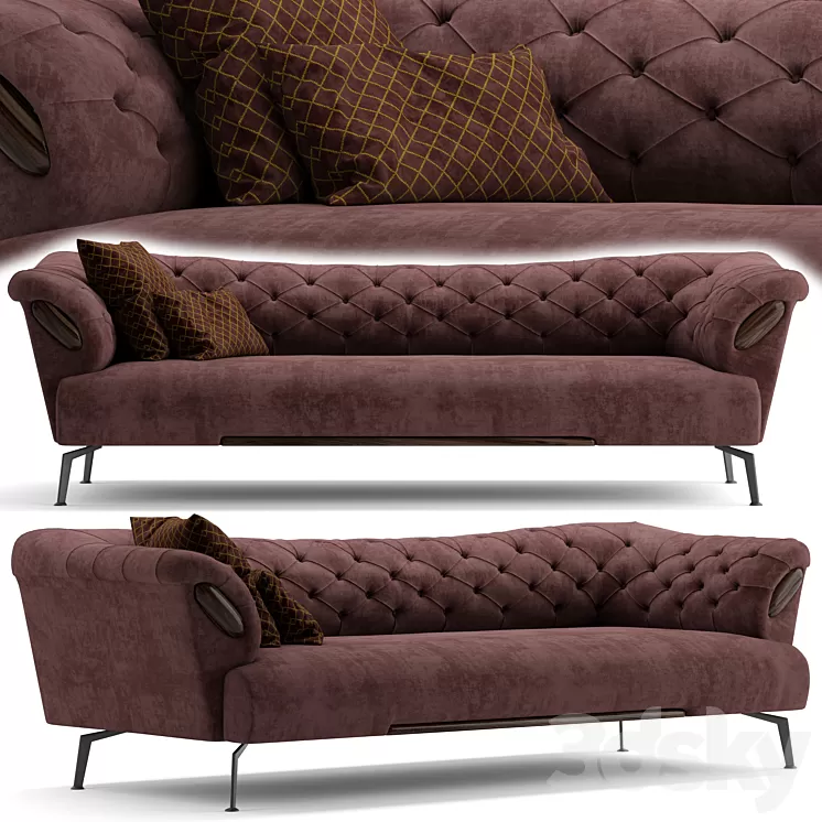 Lester classic sofa 3D Model