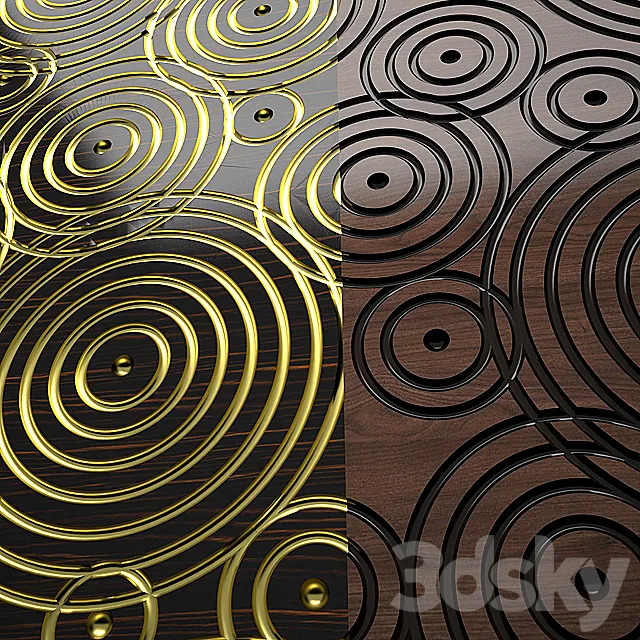 Leto Circle 0017 3D Panel 3D Model
