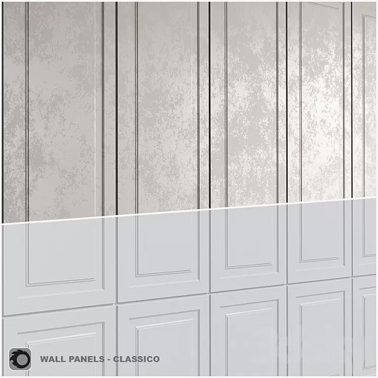 Leto - Classico wall panels 3D Model
