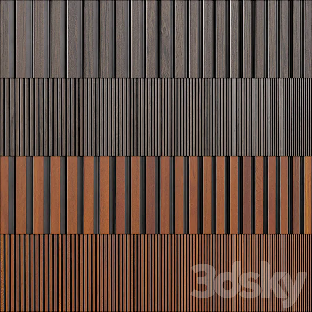 Leto - Parallelo wall panels 3DModel