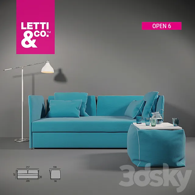 Letti & Co Open 6 3DModel
