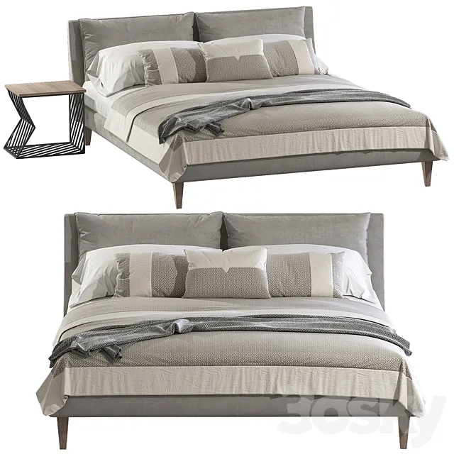 Letti Twils bed 3D Model