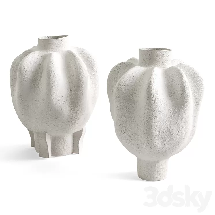 Levadnaja Avos and Atigua sponzh vases 3D Model Free