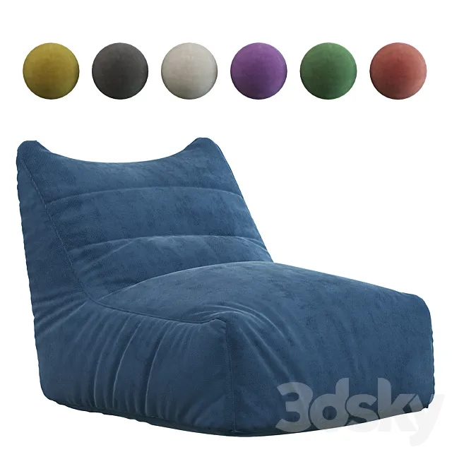Levi bean bag chair 3D Model