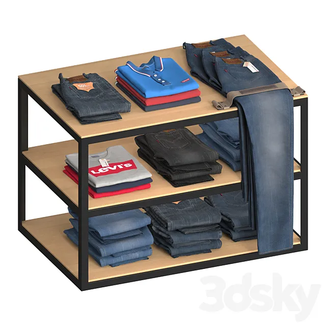 Levis clothing set 3D Model