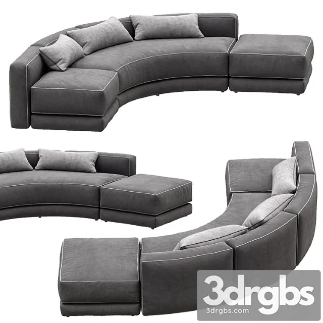 Lewis Curved By Montauksofa 3D Model Free