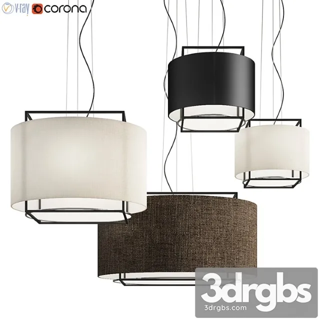 Lewit hanging pendant metalarte 3D Model Free