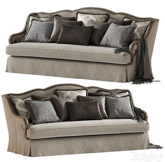 Lexington aragon sofa 3D Model
