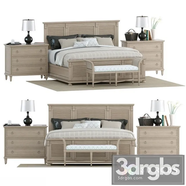 Lexington Home Brand Monterey Sands Cypress Point Bed 3D Model Free