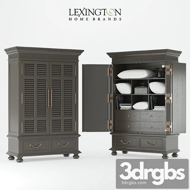 Lexington Home Brands Trafalgar Armoire 3D Model Free