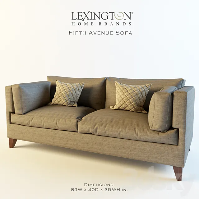 Lexington_Fifth Avenue Sofa 3D Model