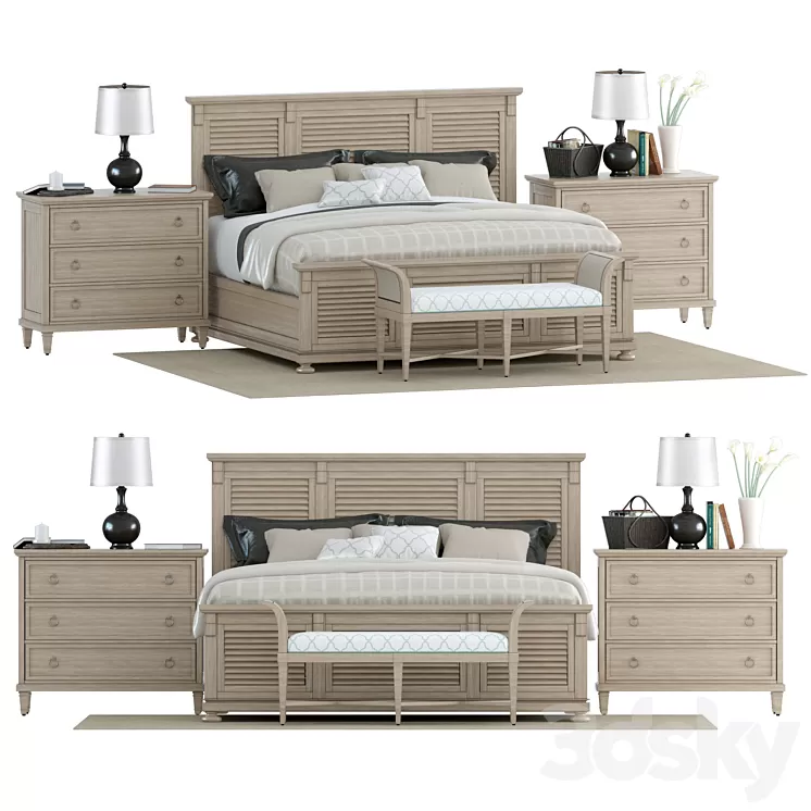 LEXINGTON_HOME_BRAND_MONTEREY_SANDS_CYPRESS_POINT_BED 3D Model