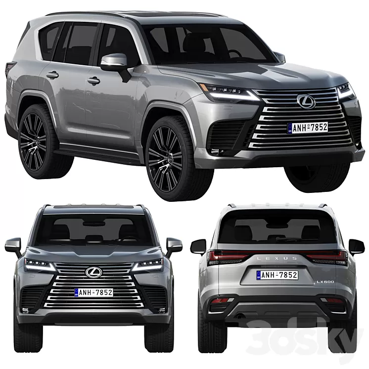 Lexus LX600 2022 3D Model