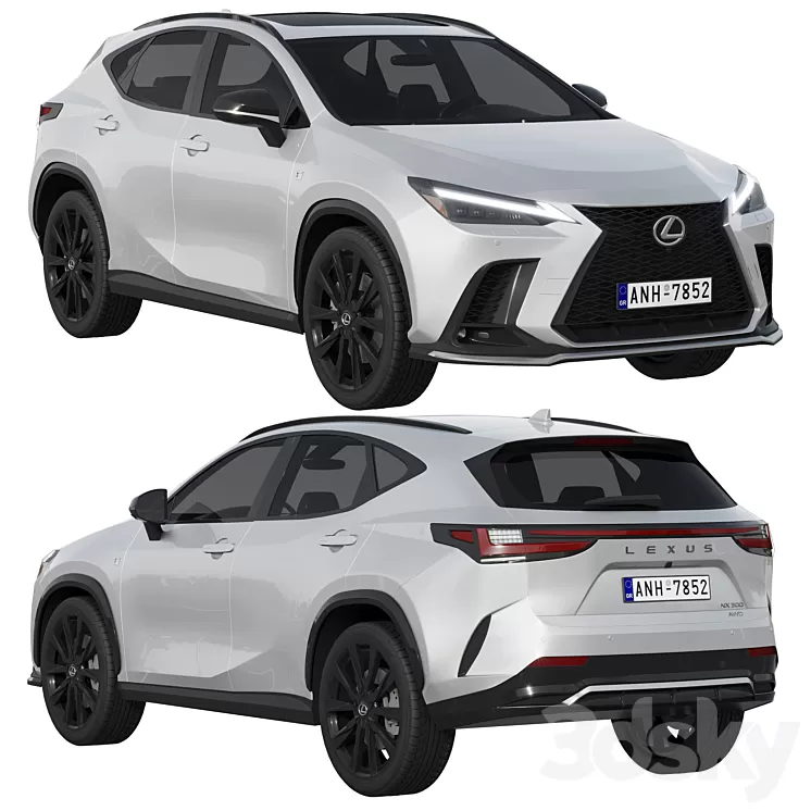 Lexus NX300 F-Sport 2022 3D Model
