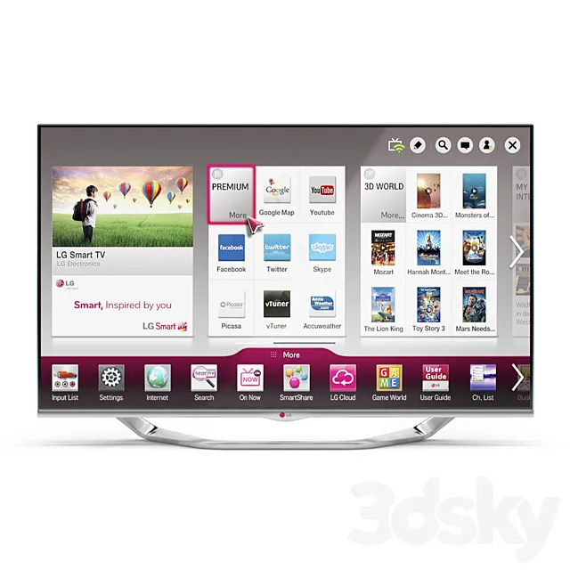 LG 47LA740 3DModel