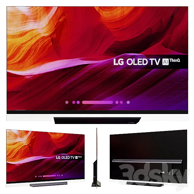 LG 55 65 inch OLED TV 4K Ultra HD HDR 3DModel