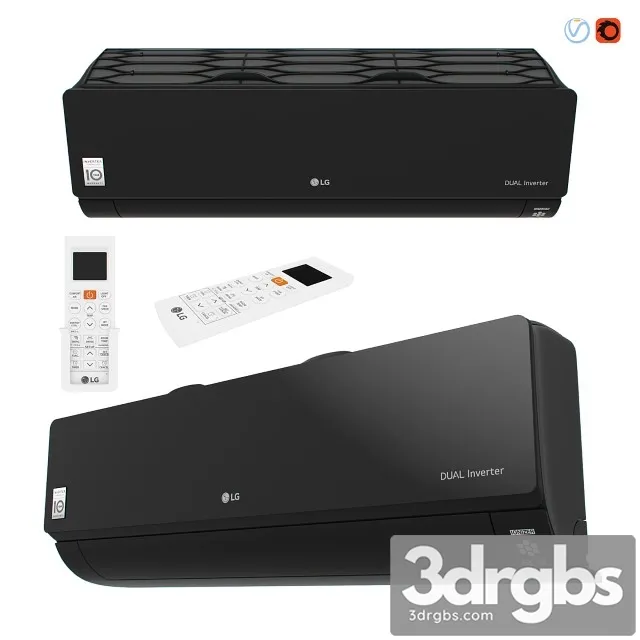 LG Artcool Mirror AC12BQ 3D Model Free