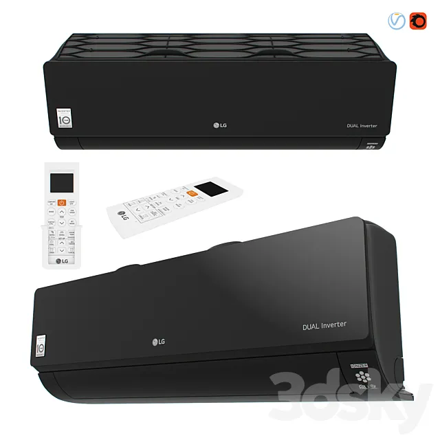 LG ARTCOOL Mirror - AC12BQ 3DModel