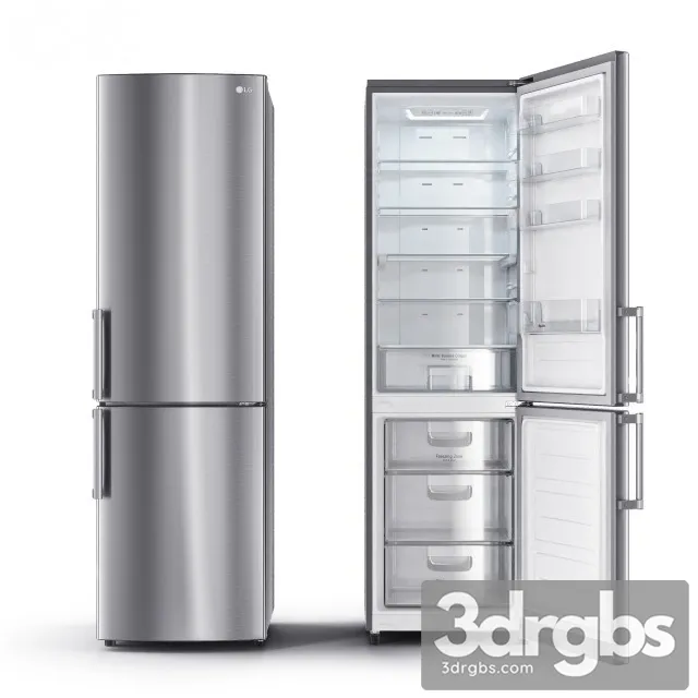 LG Fridge 2 3D Model Free