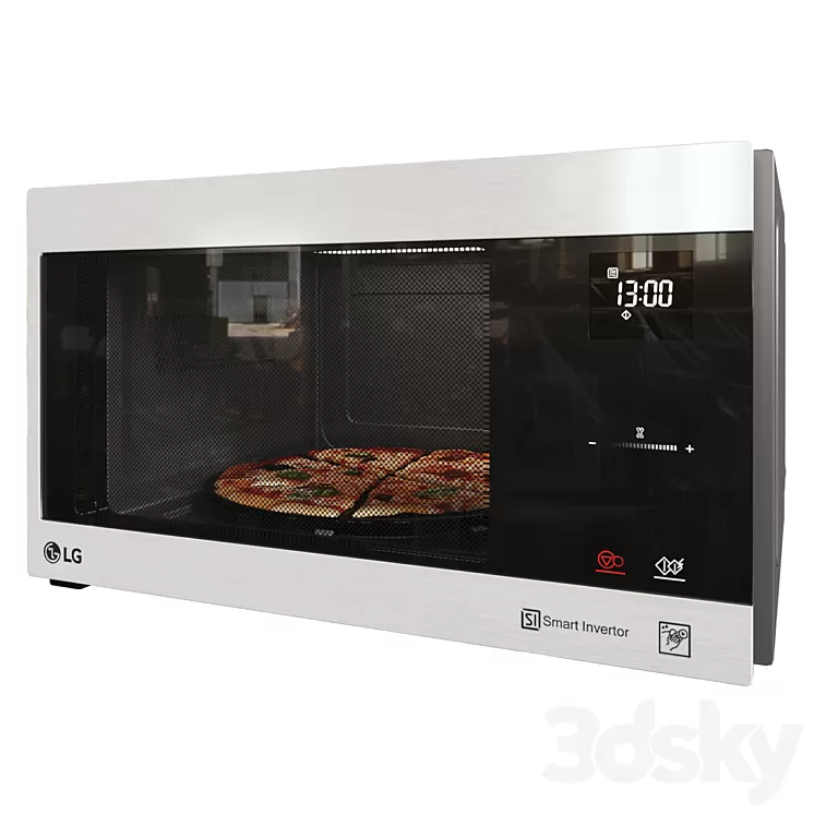 LG MH6595CIS NeoСhef Microwave 3D Model