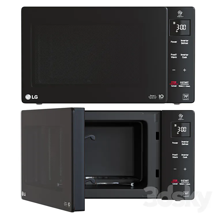 LG Microwave Oven - NeoChef Smart Inverter Microwave Oven 3D Model Free