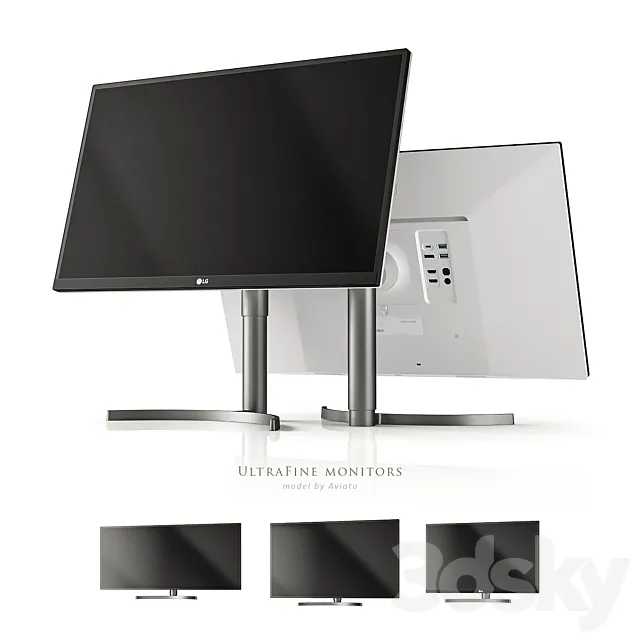 Lg UltraFine monitors 3D Model