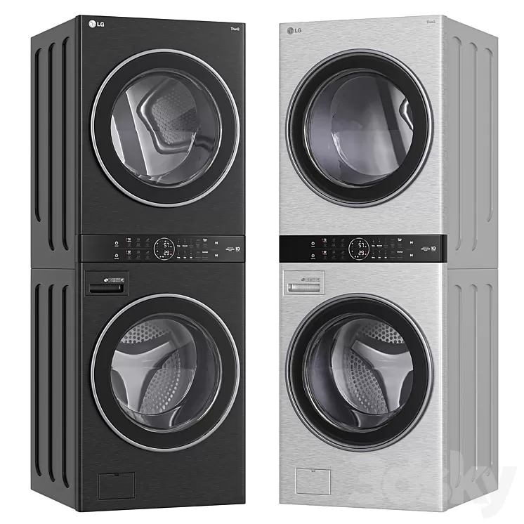 LG WashTower - Washer Dryer - WWT-1710B 3D Model