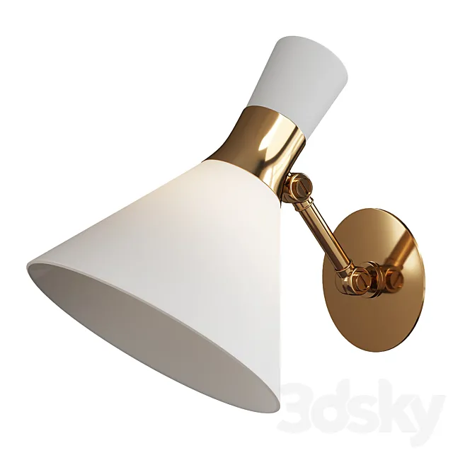 Liam small articulating sconce 3D Model