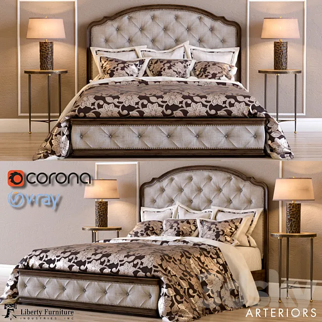 Liberty Amelia Queen Bed 3DModel