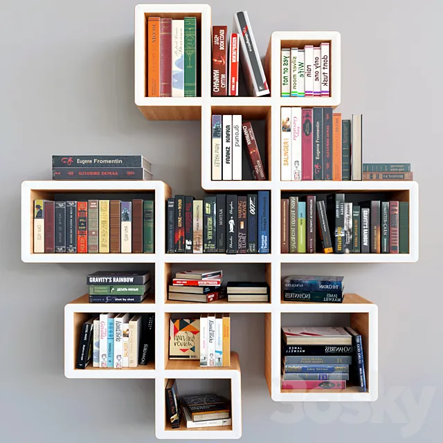 Library. Books 3DModel