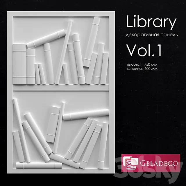 Library vol.1 decorative panel Free Download