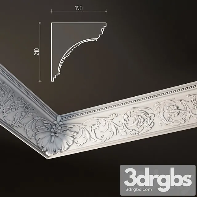 Liepnoi Ghipsovyi Karniz 3D Model Free