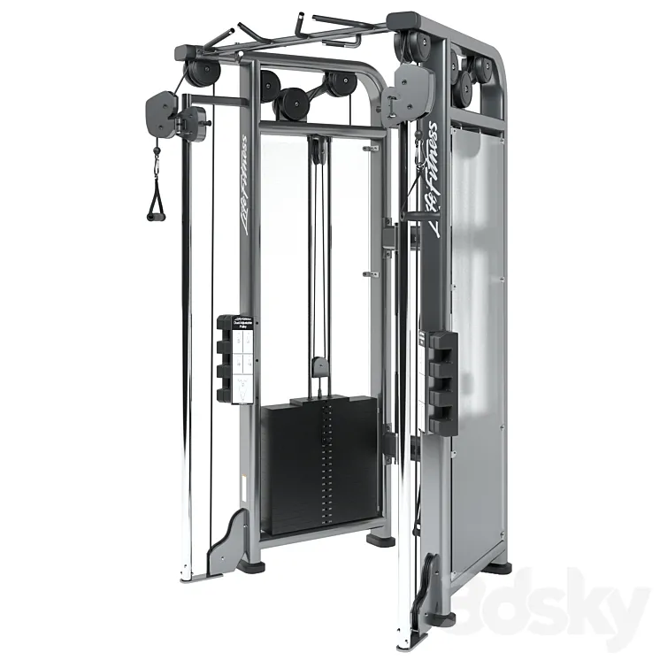 Life Fitness Signature Series Dual Adjustable Pulley 3D Model Free