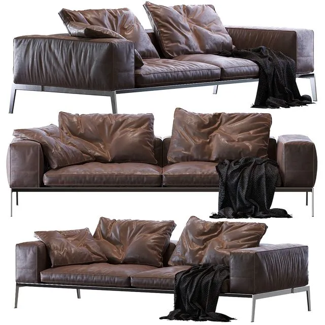 Lifesteel Flexform Sofa 3D Model