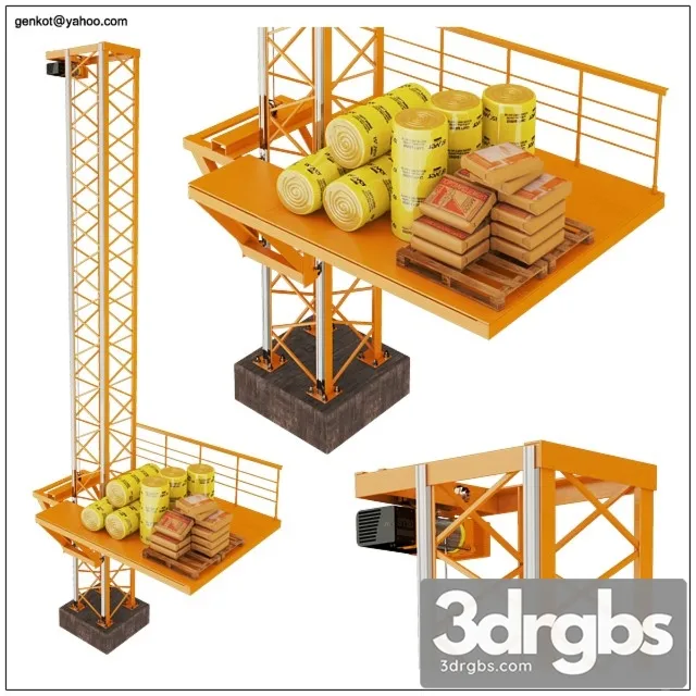 Lift Construction 3D Model Free