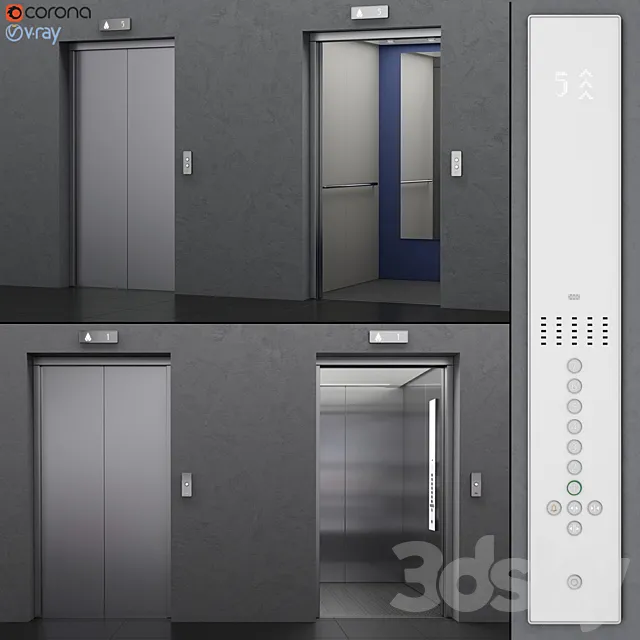 Lift Kone MonoSPACE 500 3D Model