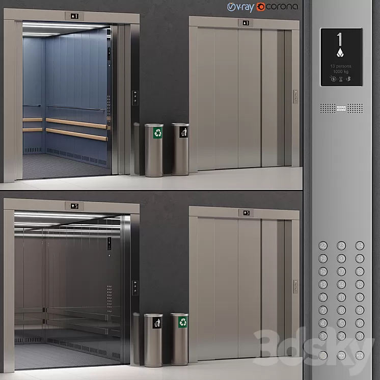 Lift Kone TRANSYS (KDS 300) 3D Model