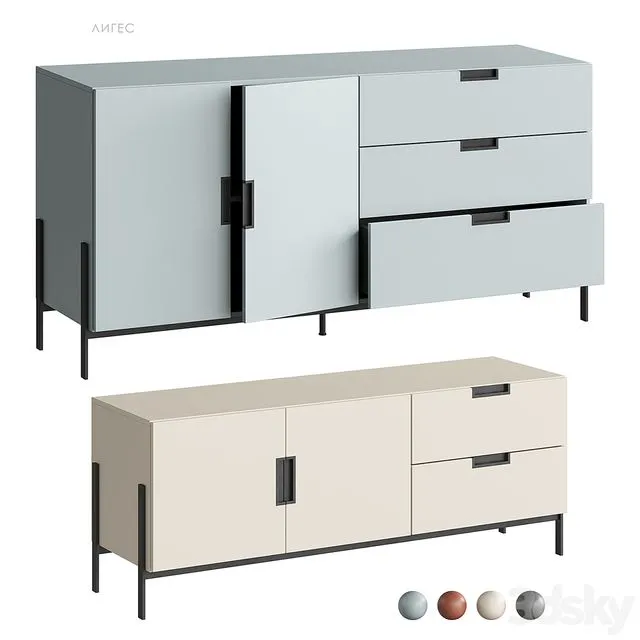 Liges cabinet Divan.ru 3D Model