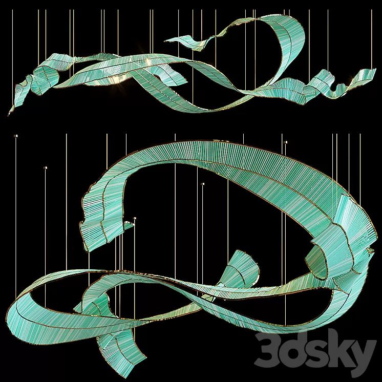 Light composition Vargov Design - Ribbon 3D Model