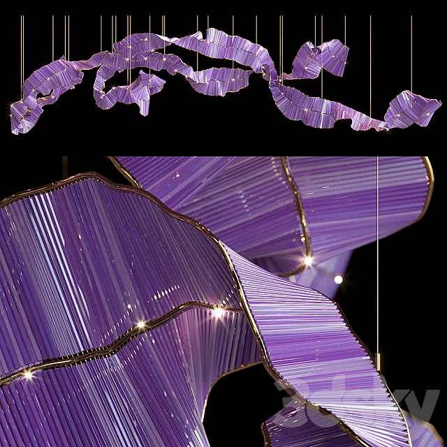 Light composition Vargov Design - Ribbon 3D Model