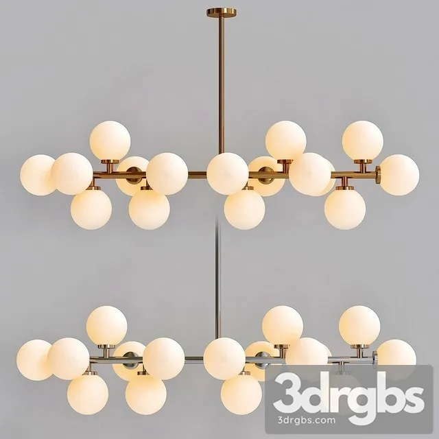 Light Fitting 16 Led 3D Model Free