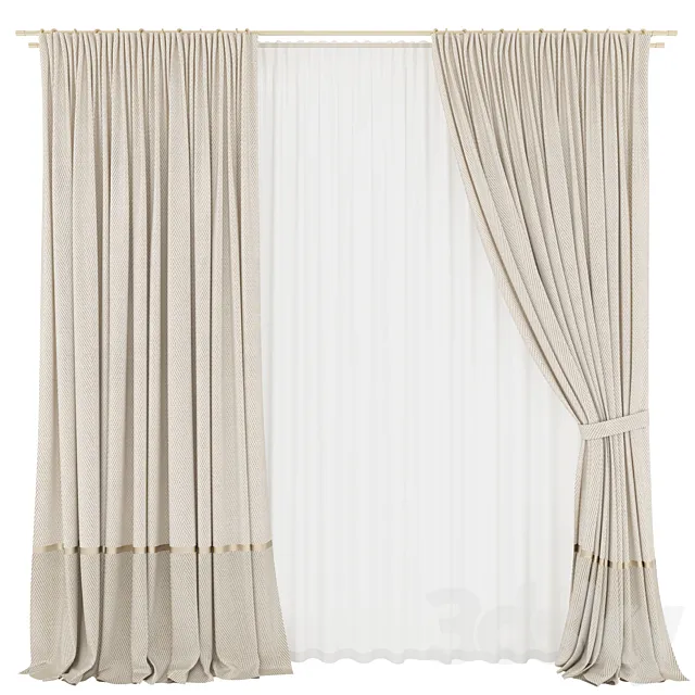 Light herringbone curtains Free Download