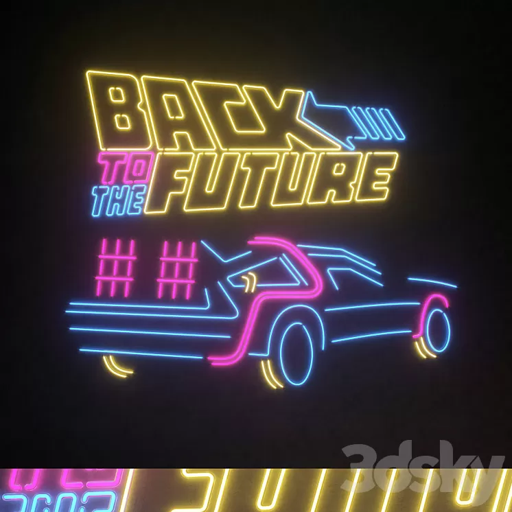 Light modules Set 110 Neon Back To The Future