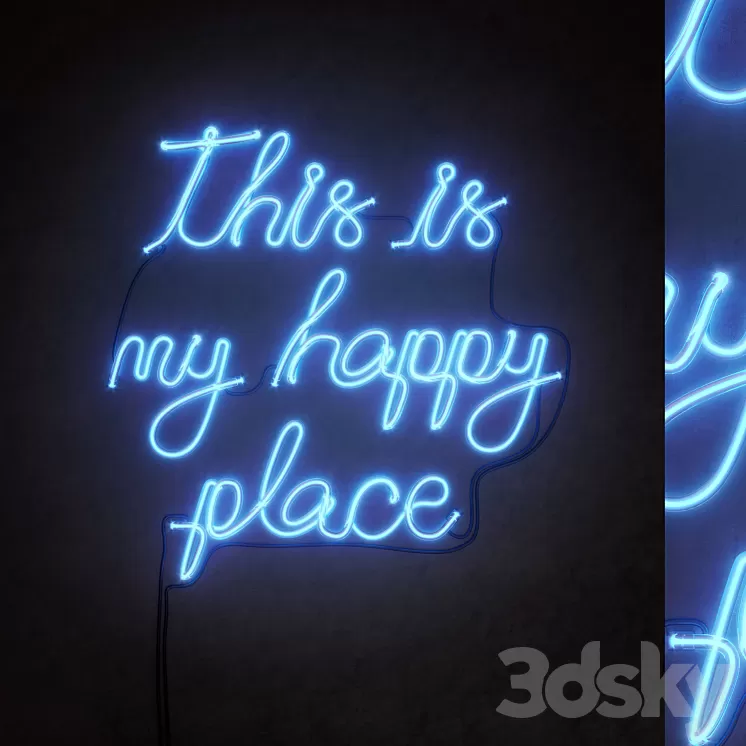 Light modules Set 141 Neon 3D Model Free Download