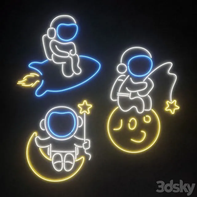 Light modules Set 164 Neon Free Download