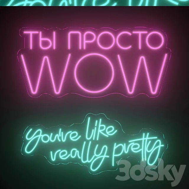 Light modules Set 187 Neon Free Download