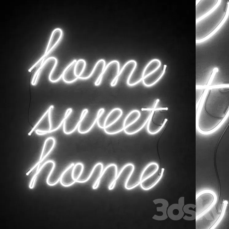 Light modules. Set 58. Neon 3D Model Free