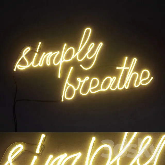 Light modules Set 62 Neon 3D Model